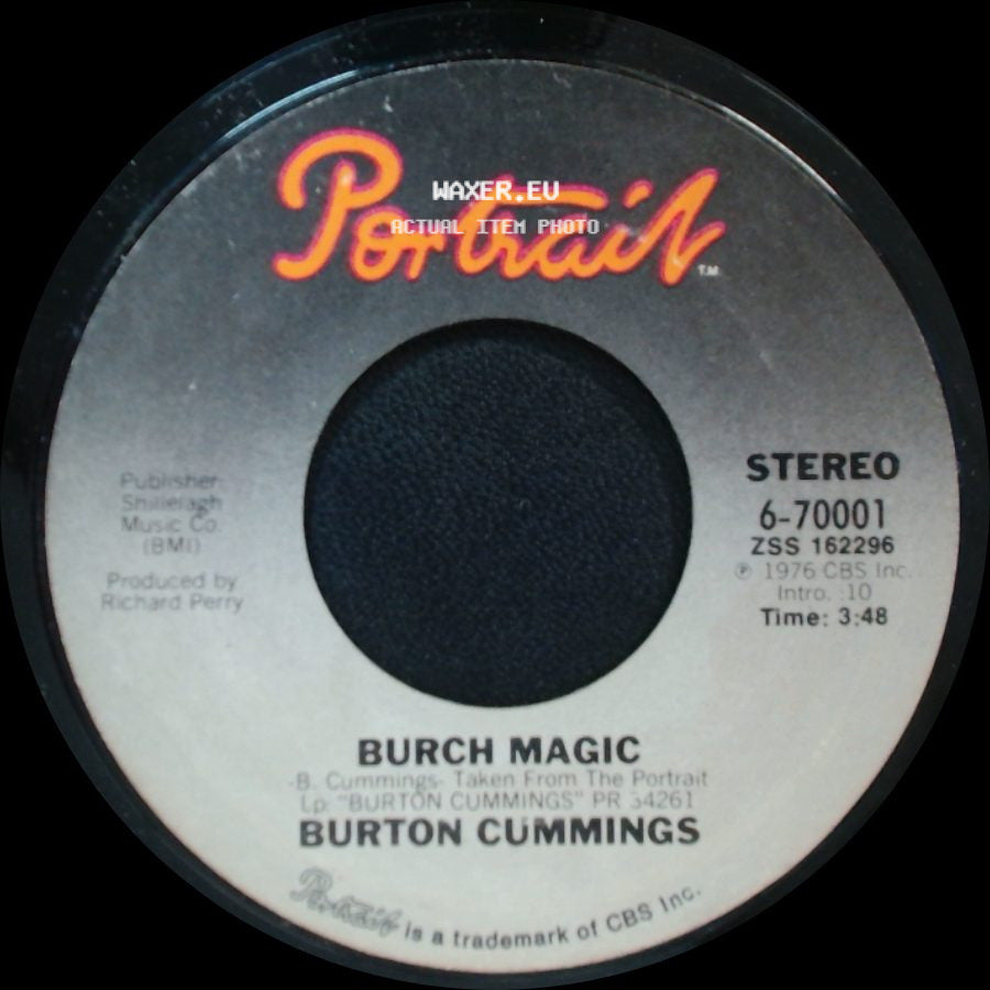 Burton Cummings - Burch Magic / Stand Tall side A