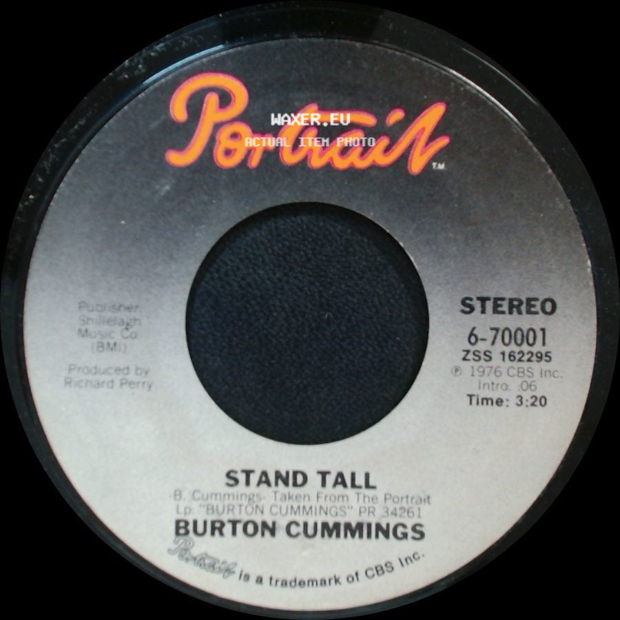 Burton Cummings - Burch Magic / Stand Tall side B
