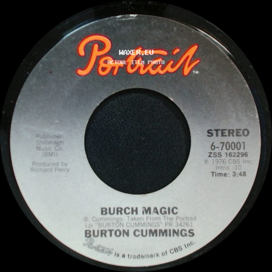 Burton Cummings - Burch Magic / Stand Tall side A