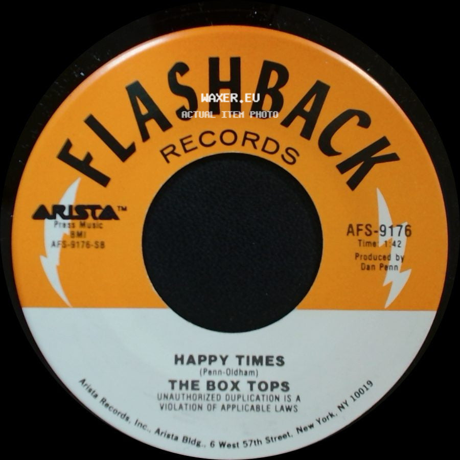 The Box Tops - The Letter / Happy Times side B