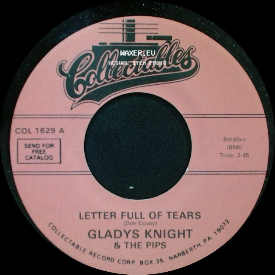 Gladys Knight & The Pips - Letter Full Of Tears / You Broke Your Promise side A