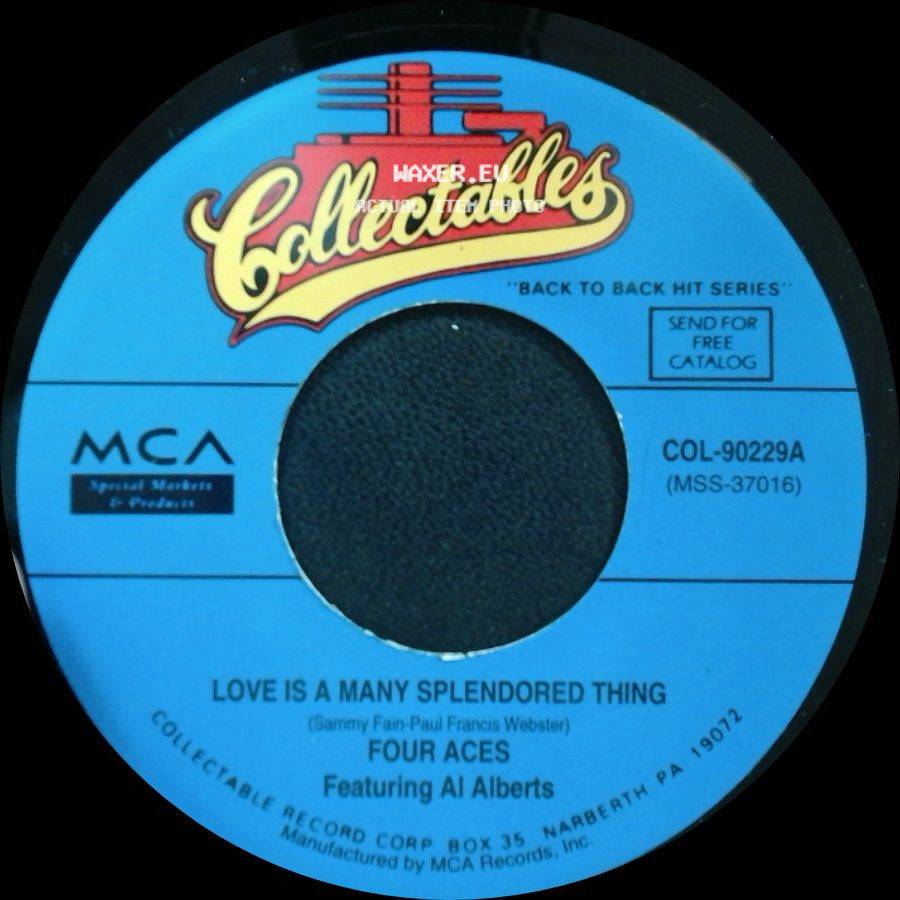 Four Aces Featuring Al Alberts - Love Is A Many Splendored Thing / Tell Me Why side A