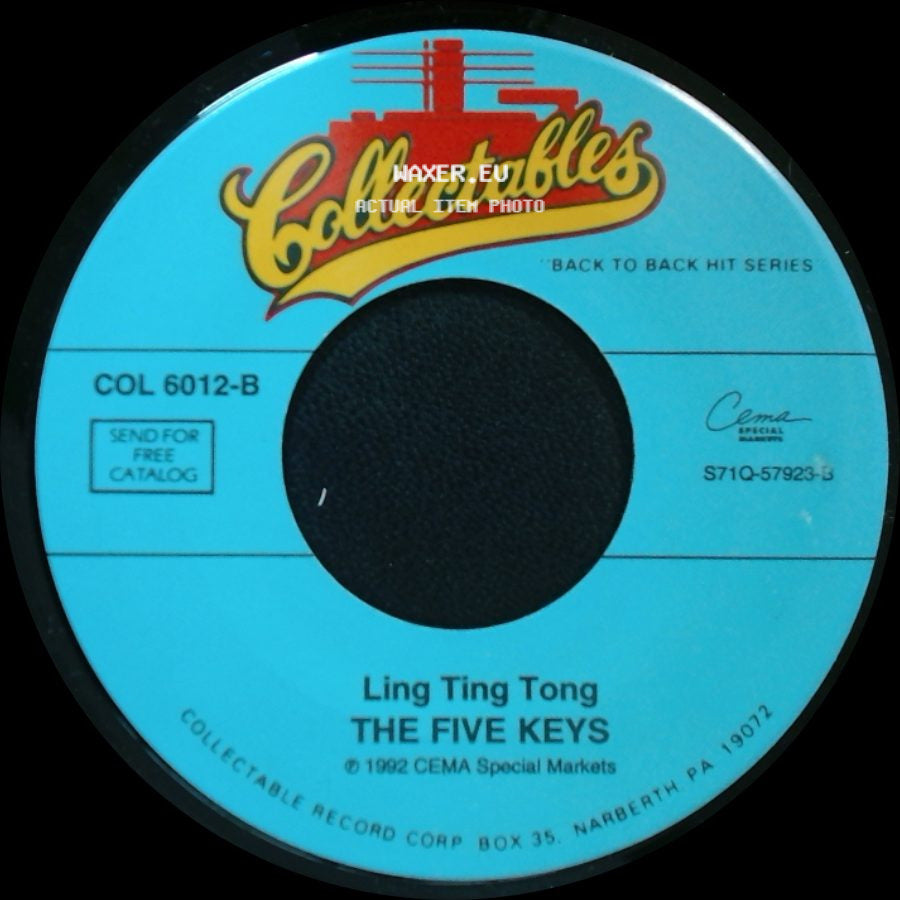 The Five Keys - Ling Ting Tong / Out Of Sight, Out Of Mind side A