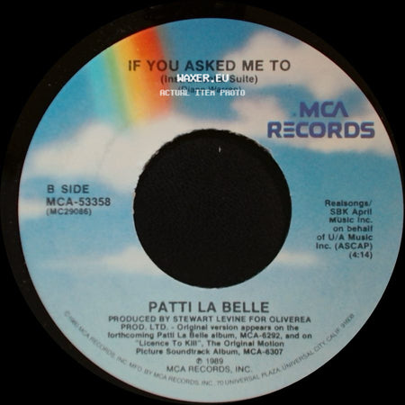 Patti La Belle - If You Asked Me To / If You Asked Me To (Instrumental Suite) side B