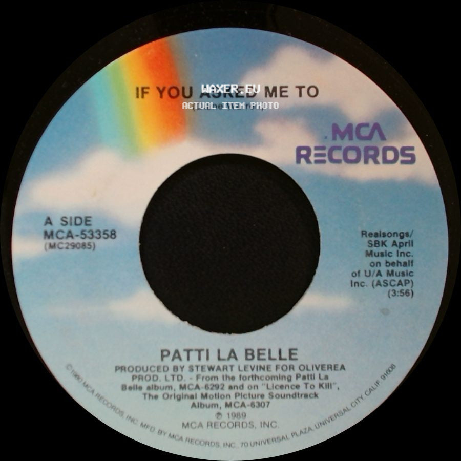Patti La Belle - If You Asked Me To / If You Asked Me To (Instrumental Suite) side A