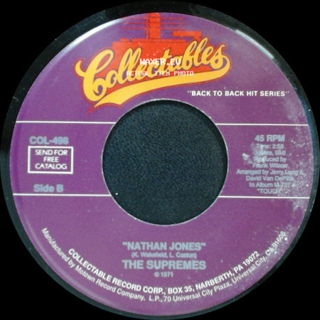 The Supremes - Up The Ladder To The Roof / Nathan Jones side B