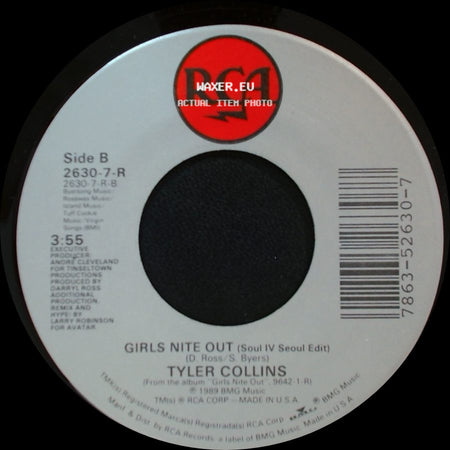 Tyler Collins - Girls Nite Out (Radio Mix) / Girls Nite Out (Soul Iv Seoul Edit) side B