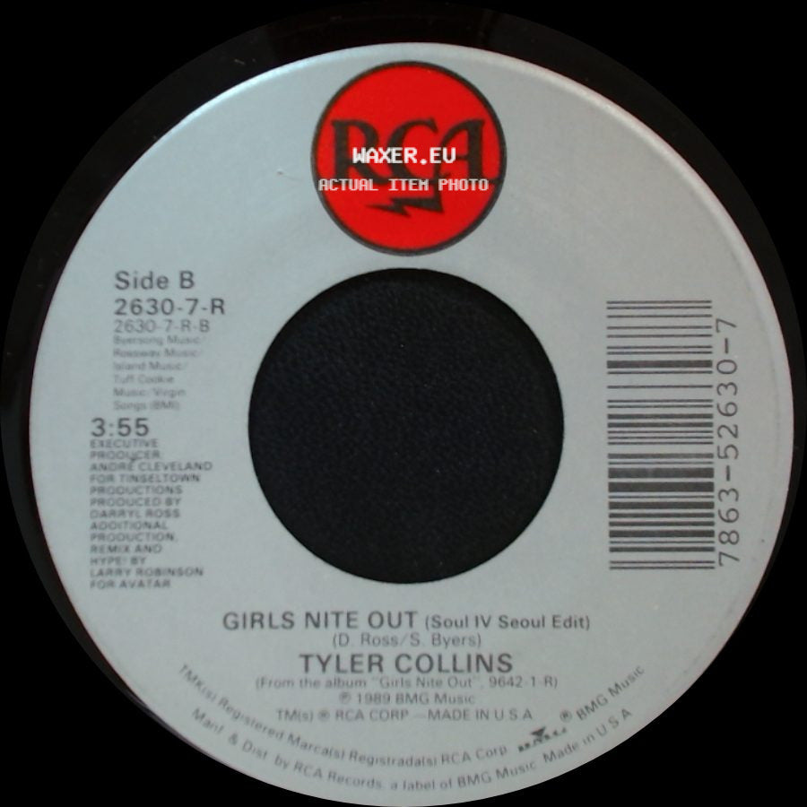 Tyler Collins - Girls Nite Out (Radio Mix) / Girls Nite Out (Soul Iv Seoul Edit) side B