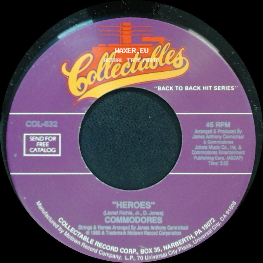 Commodores - Old-Fashion Love / Heroes side B