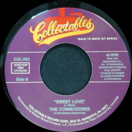 The Commodores - This Is Your Life / Sweet Love side B