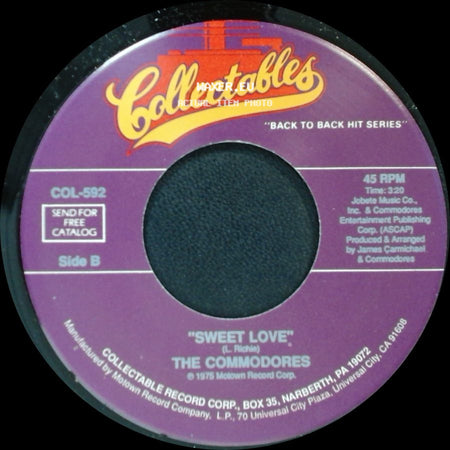 The Commodores - This Is Your Life / Sweet Love side B