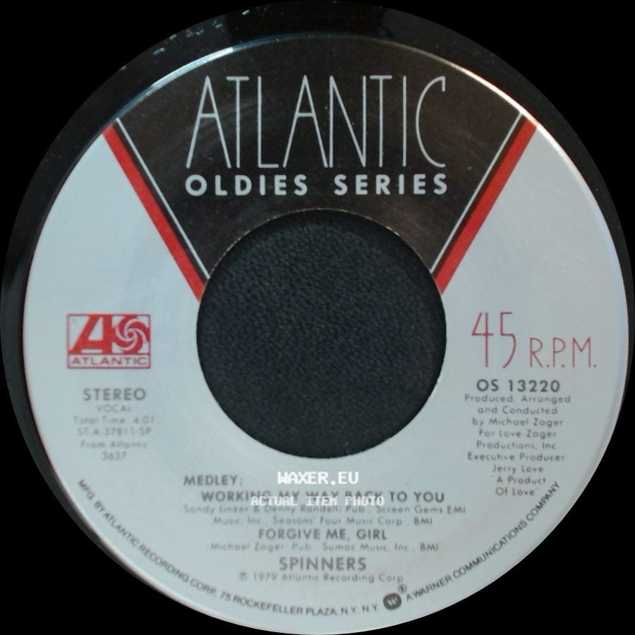 Spinners / Phil Collins - Medley: Working My Way Back To You / Forgive Me, Girl / I Missed Again side A