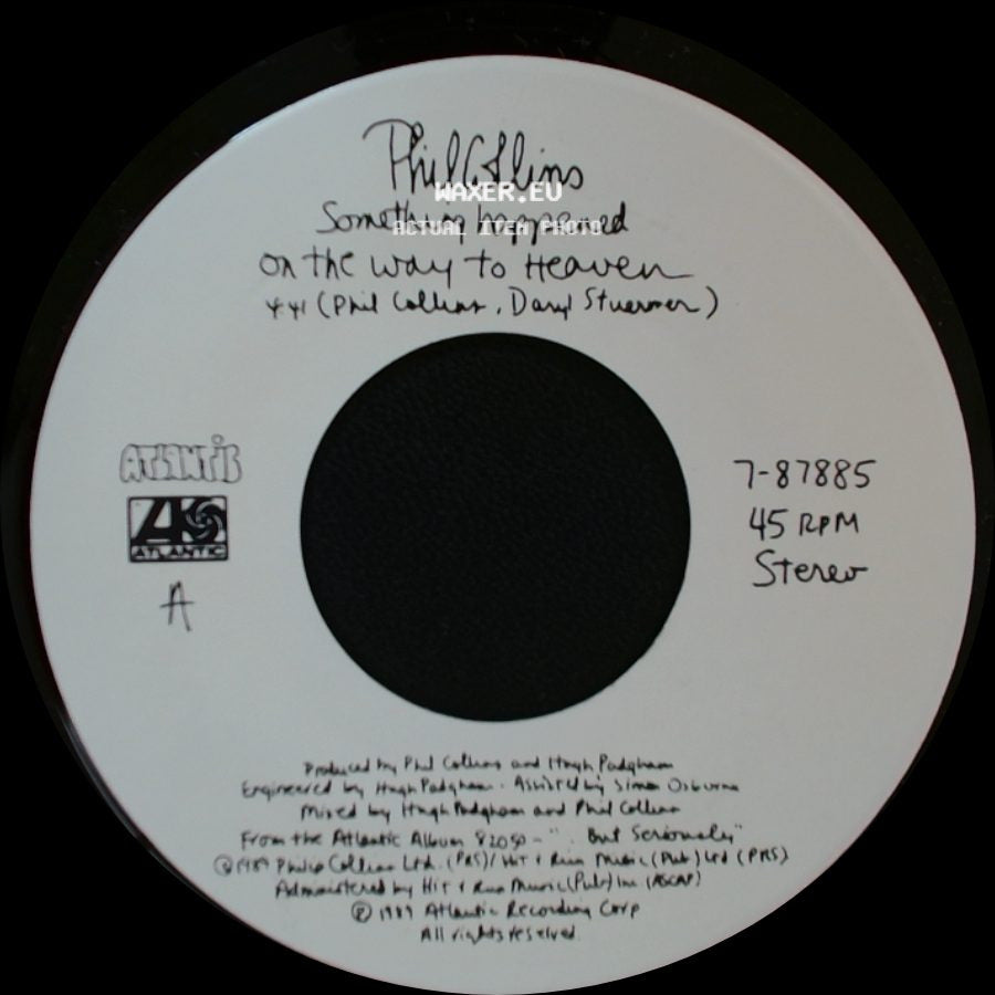 Phil Collins - Lionel (Do You Remember? - Demo) / Something Happened On The Way To Heaven side B