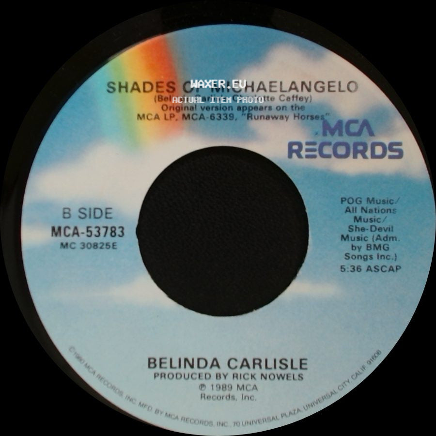Belinda Carlisle - Summer Rain / Shades Of Michaelangelo side B