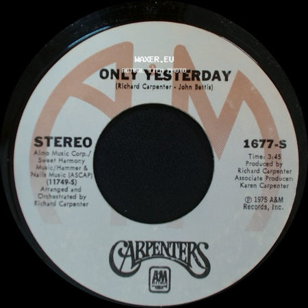 Carpenters - Only Yesterday / Happy side A