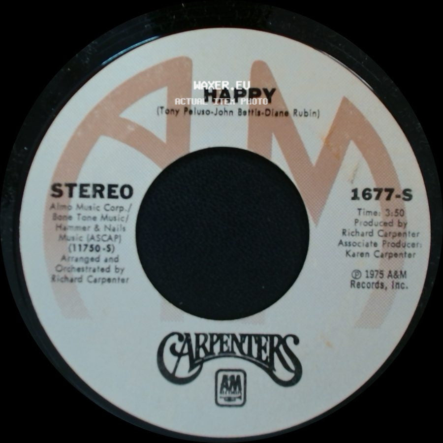 Carpenters - Only Yesterday / Happy side B