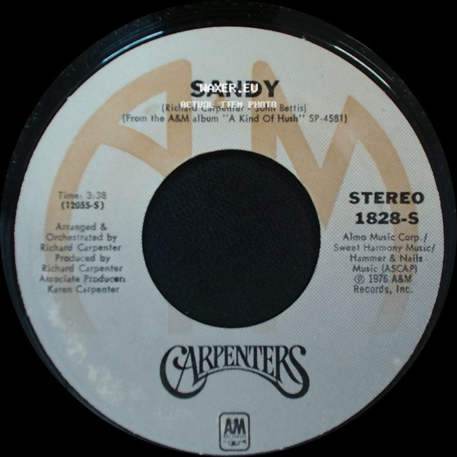 Carpenters - Sandy / I Need To Be In Love side A