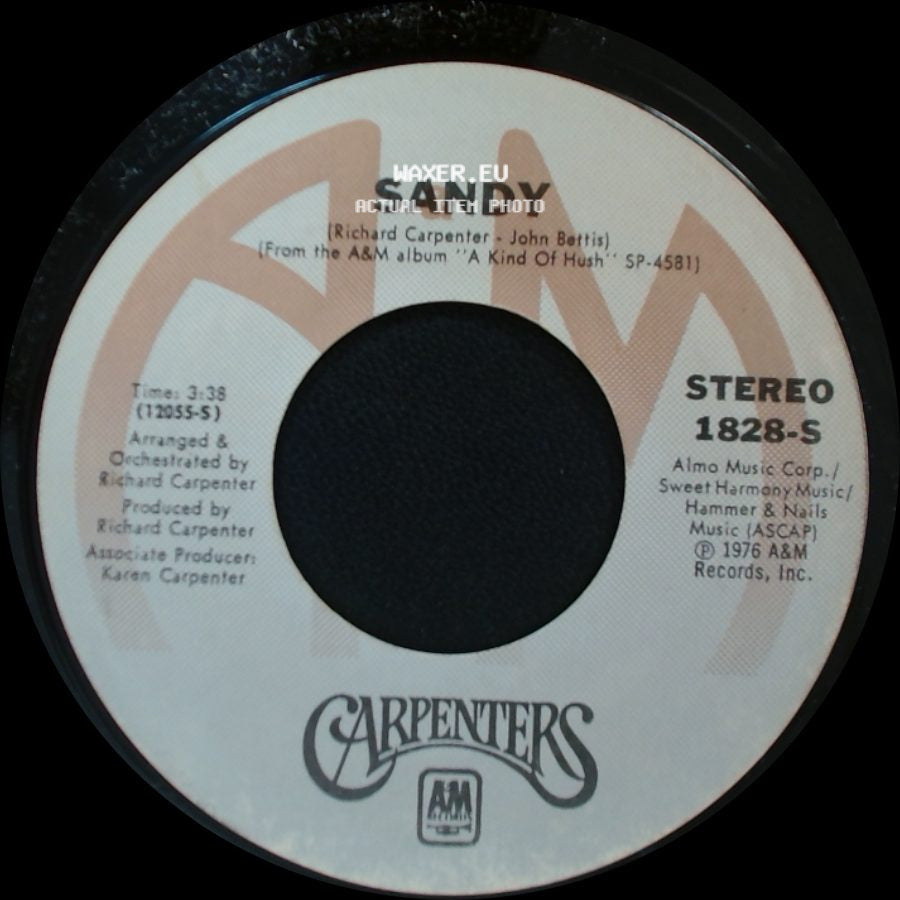 Carpenters - Sandy / I Need To Be In Love side A