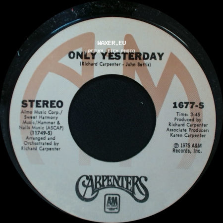 Carpenters - Only Yesterday / Happy side A