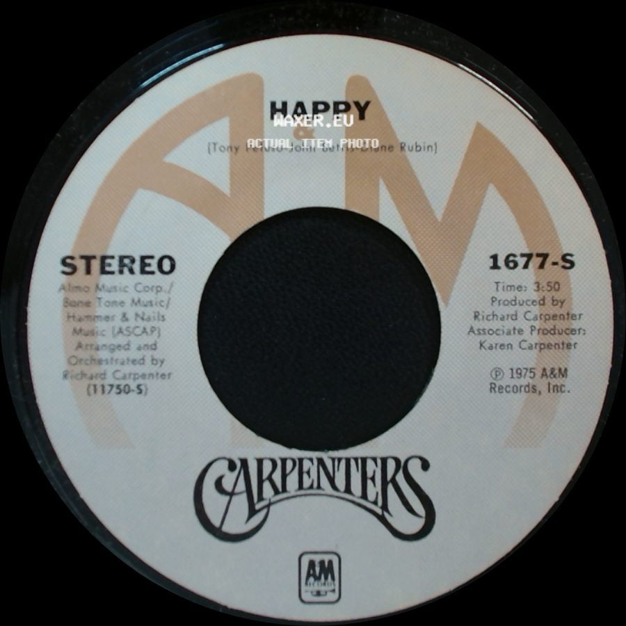 Carpenters - Happy / Only Yesterday side A