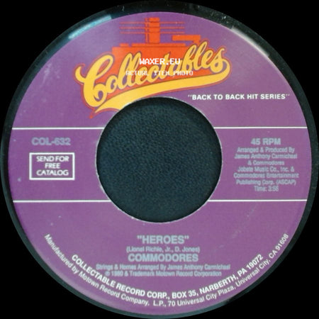 Commodores - Old-Fashion Love / Heroes side B