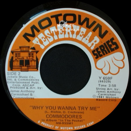 Commodores - Oh No / Why You Wanna Try Me side B