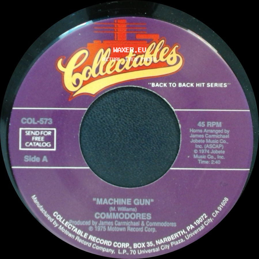 Commodores - Machine Gun / I Feel Sanctified side A