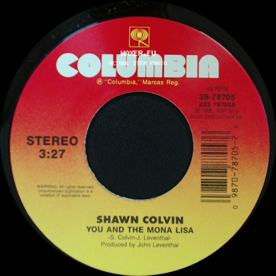 Shawn Colvin - You And The Mona Lisa / Ricochet In Time (Live) side A