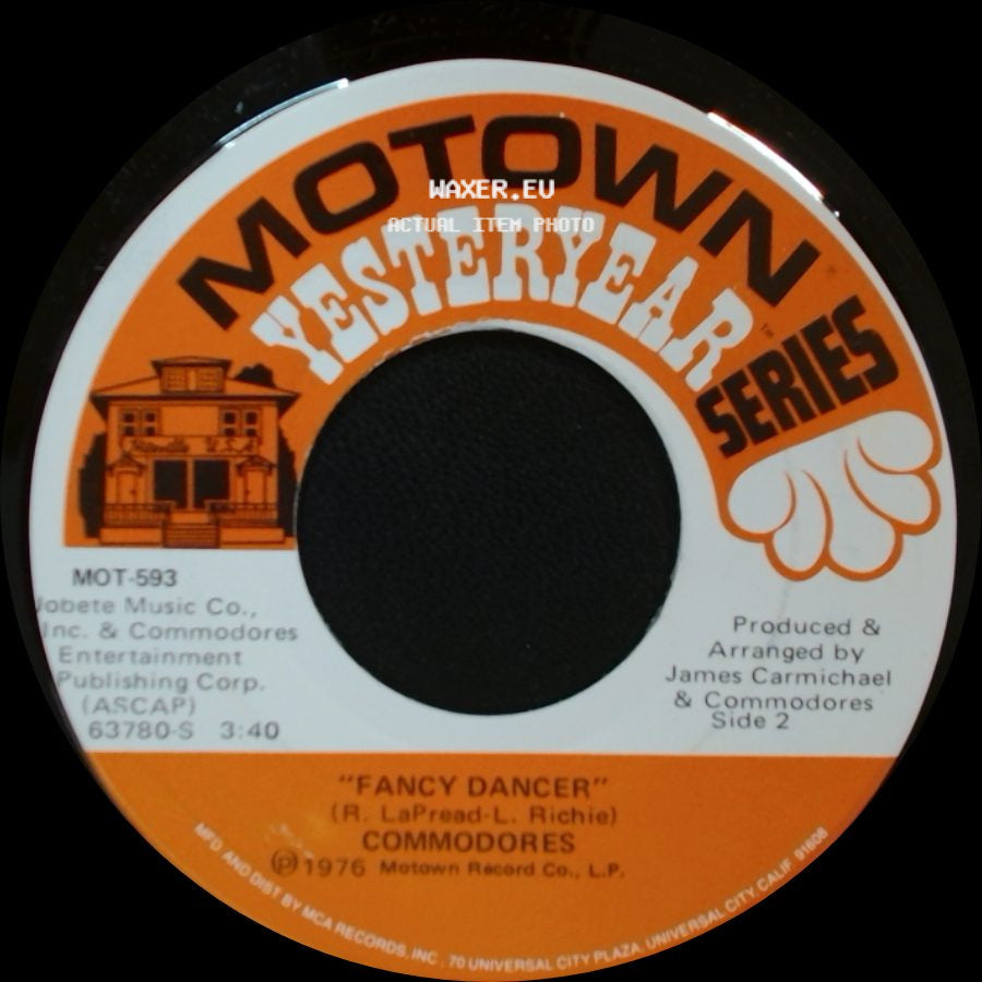 Commodores - Just To Be Close To You / Fancy Dancer side B