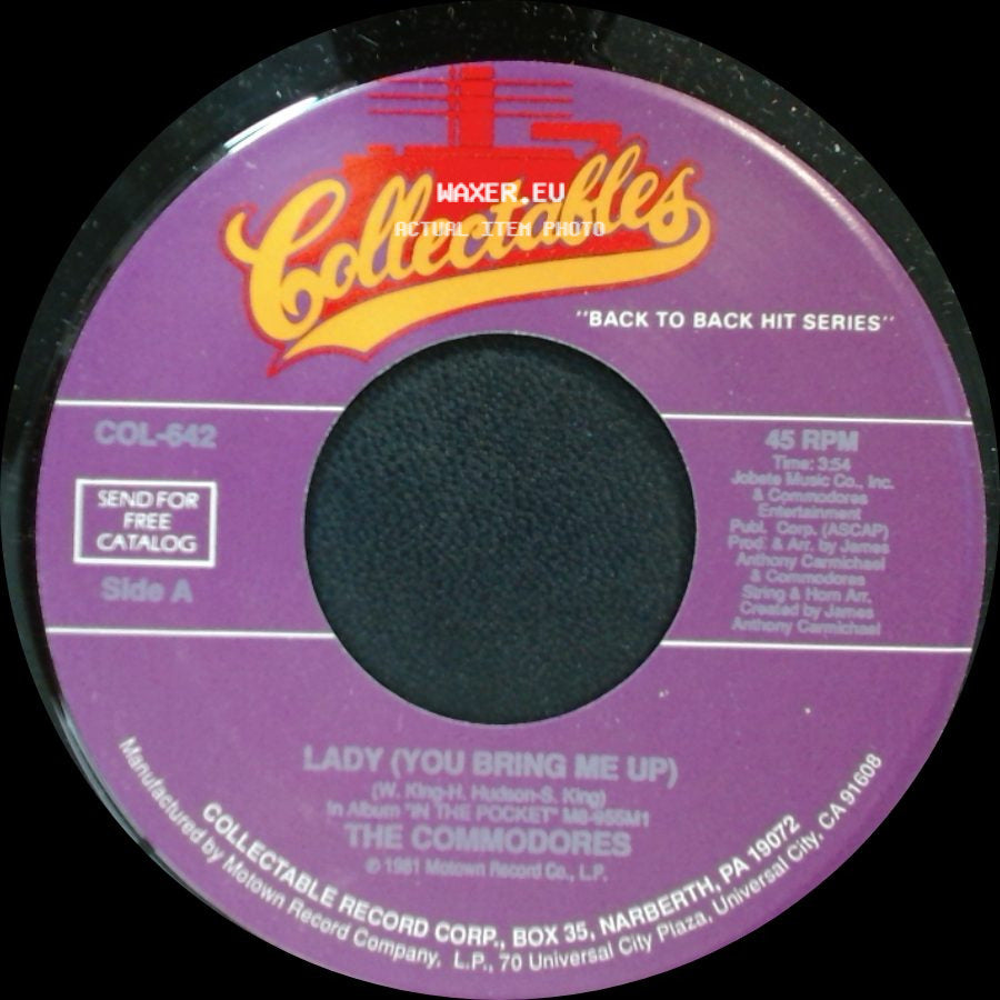 The Commodores - Lady (You Bring Me Up) / Jesus Is Love side A