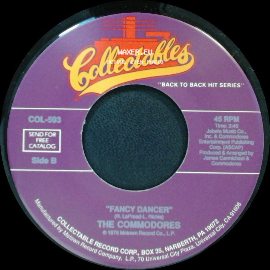 The Commodores - Just To Be Close To You / Fancy Dancer side B