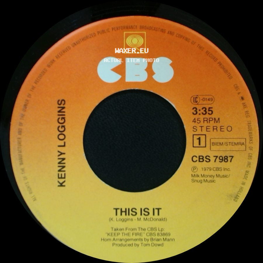 Kenny Loggins - Will It Last / This Is It side B