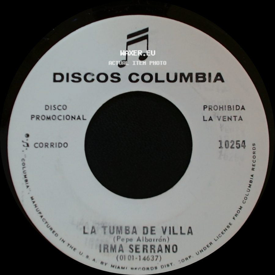 Irma Serrano - Prenda Del Alma / La Tumba De Villa side B