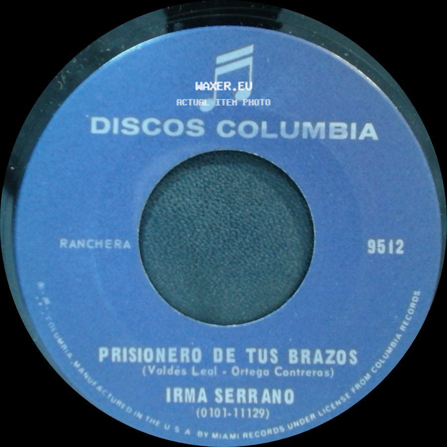 Irma Serrano - Concha Querida / Prisionero De Tus Brazos side B