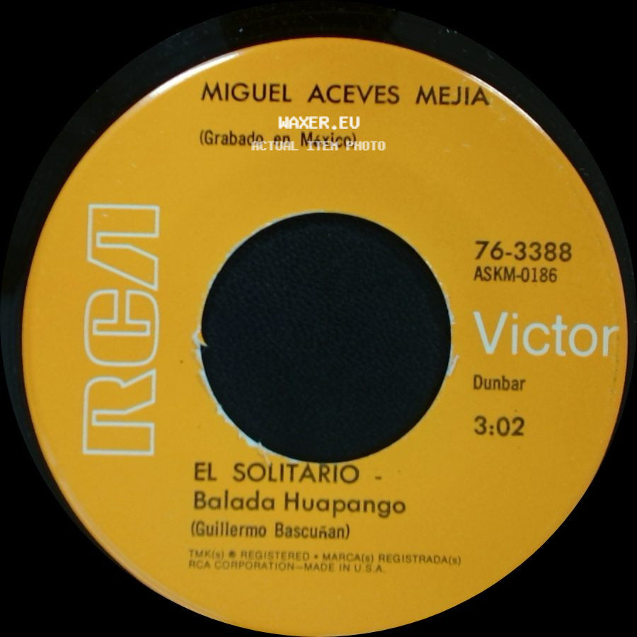 Miguel Aceves Mejia - Caballo Negro - Balada Huapango / El Solitario - Balada Huapango side B