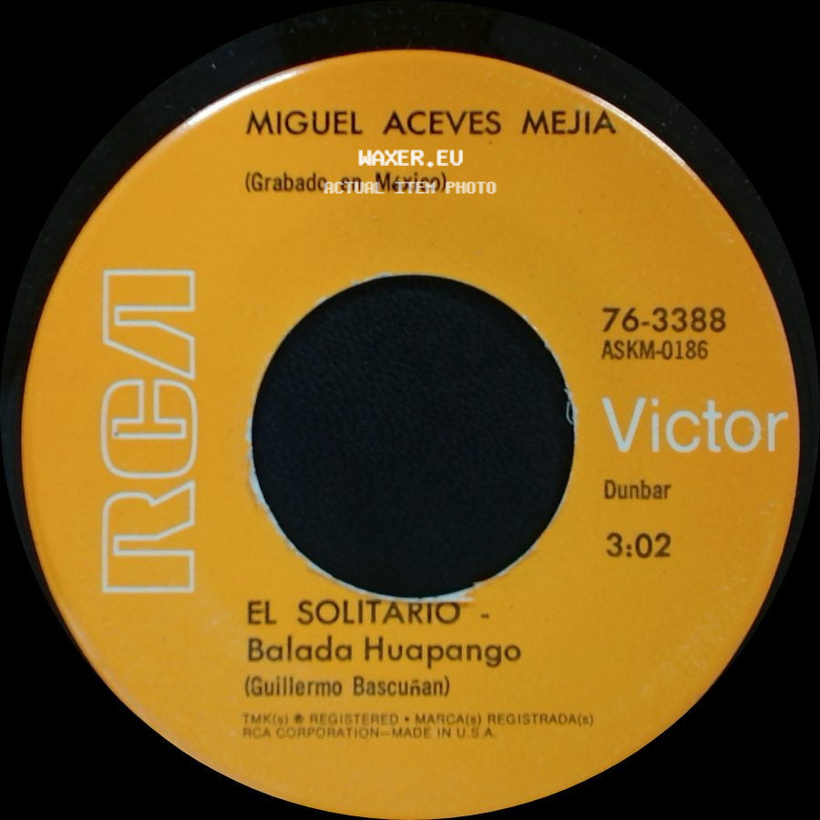 Miguel Aceves Mejia - El Solitario - Balada Huapango / Caballo Negro - Balada Huapango side A
