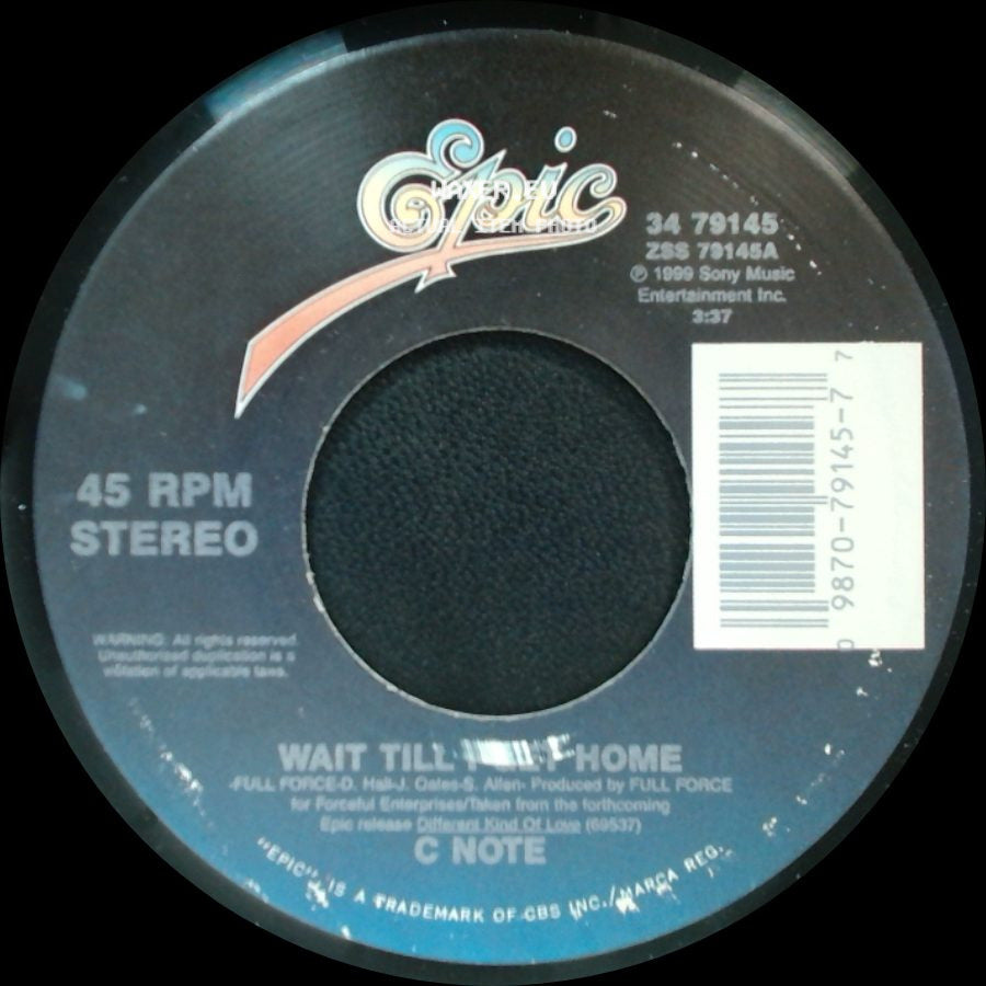 C Note - Wait Till I Get Home / Come Over Tonight / No Dejo De Pensar side A