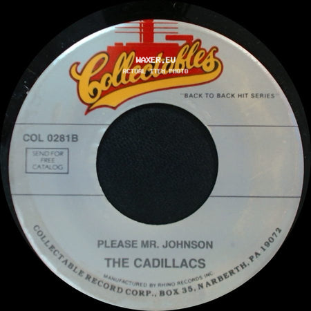 The Cadillacs - Please Mr. Johnson / Speedo Is Back side A