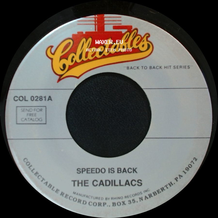 The Cadillacs - Please Mr. Johnson / Speedo Is Back side B