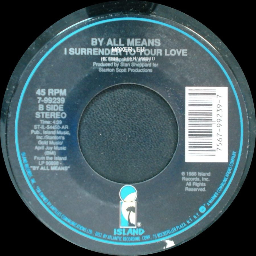 By All Means - By All Means You Decided To Go / I Surrender To Your Love side B