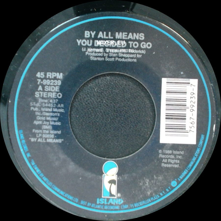 By All Means - You Decided To Go / By All Means I Surrender To Your Love side A