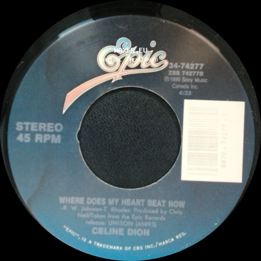 Celine Dion - Where Does My Heart Beat Now / If You Asked Me To side A