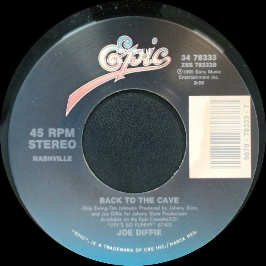 Joe Diffie - Whole Lotta Gone / Back To The Cave side B