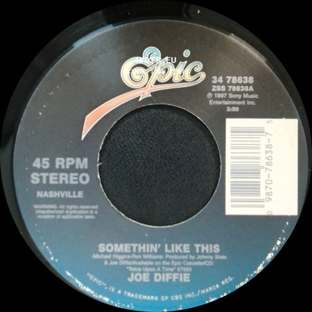 Joe Diffie - This Is Your Brain / Somethin' Like This side B