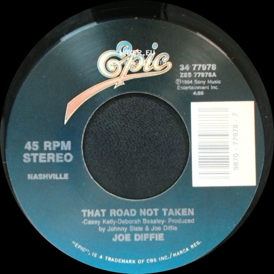 Joe Diffie - The Cows Came Home / That Road Not Taken side B