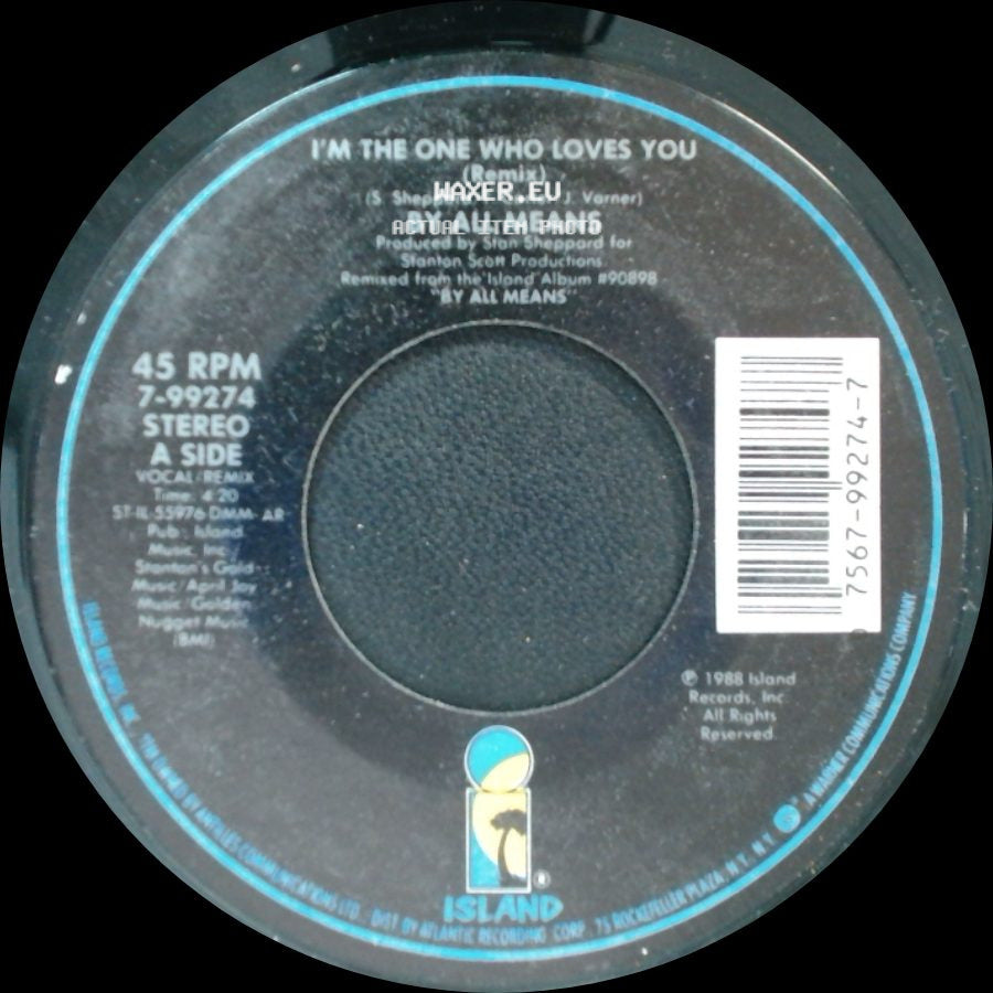 By All Means - I'm The One Who Loves You (Remix) / We're Into This Groove side A