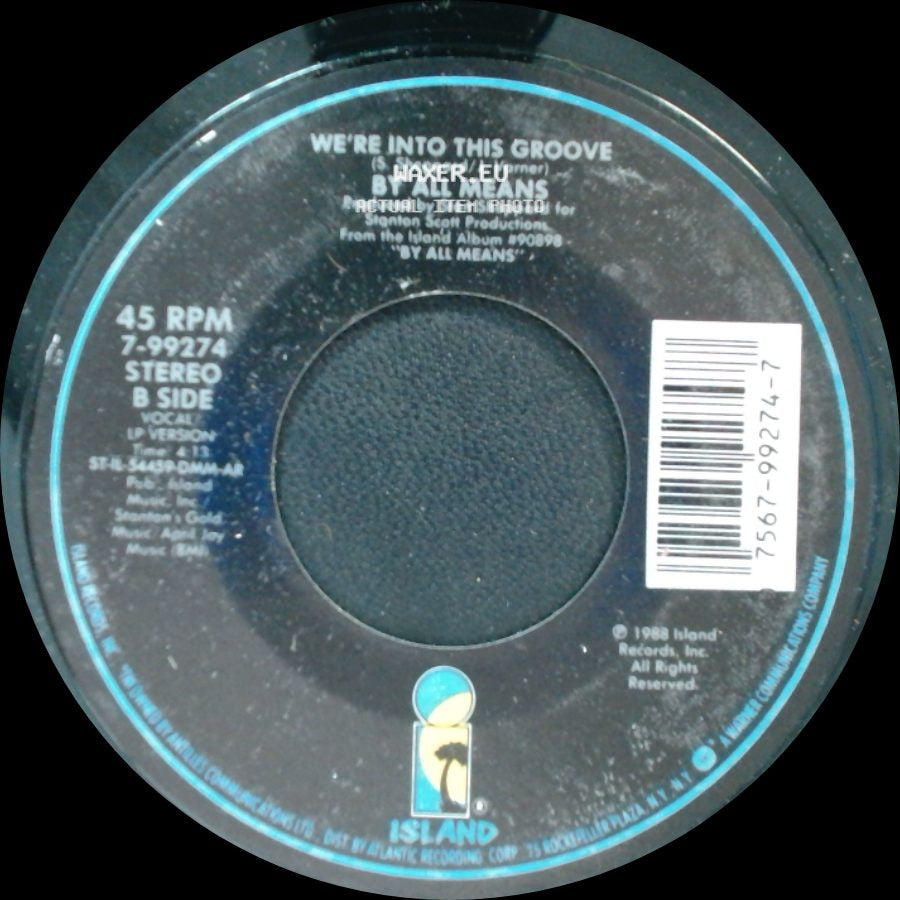 By All Means - I'm The One Who Loves You (Remix) / We're Into This Groove side B