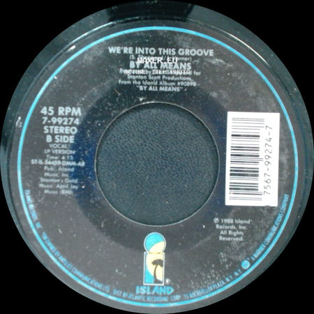By All Means - I'm The One Who Loves You (Remix) / We're Into This Groove side B