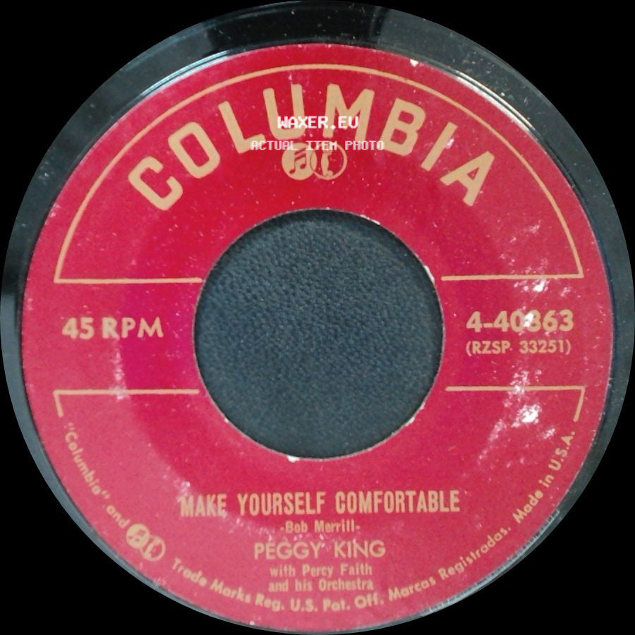 Peggy King - Make Yourself Comfortable / The Gentleman In The Next Apartment side A