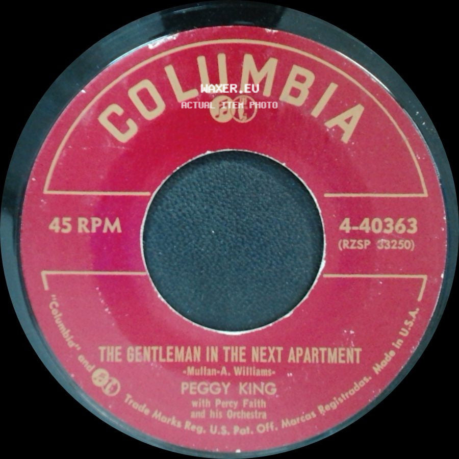 Peggy King - Make Yourself Comfortable / The Gentleman In The Next Apartment side B